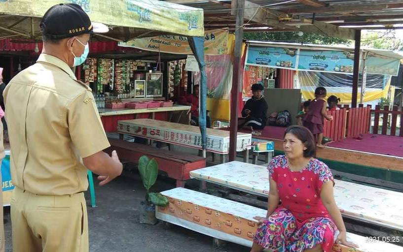 PKL di Kawasan Aset Dispora Kotawaringin Barat Ditertibkan