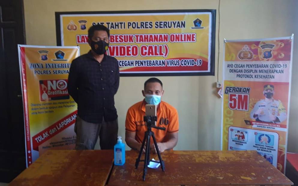 Polres Seruyan Masih Terapkan Layanan Besuk Online