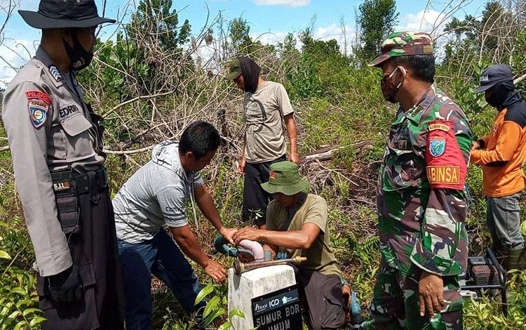 Antisipasi Karhutla, Tim Gabungan Cek Kondisi Sumur Bor di Katimpun
