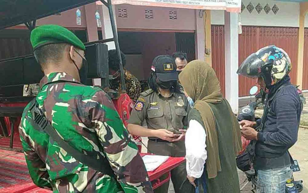 Tidak Pakai Masker, Puluhan Warga Lamandau Disanksi Denda