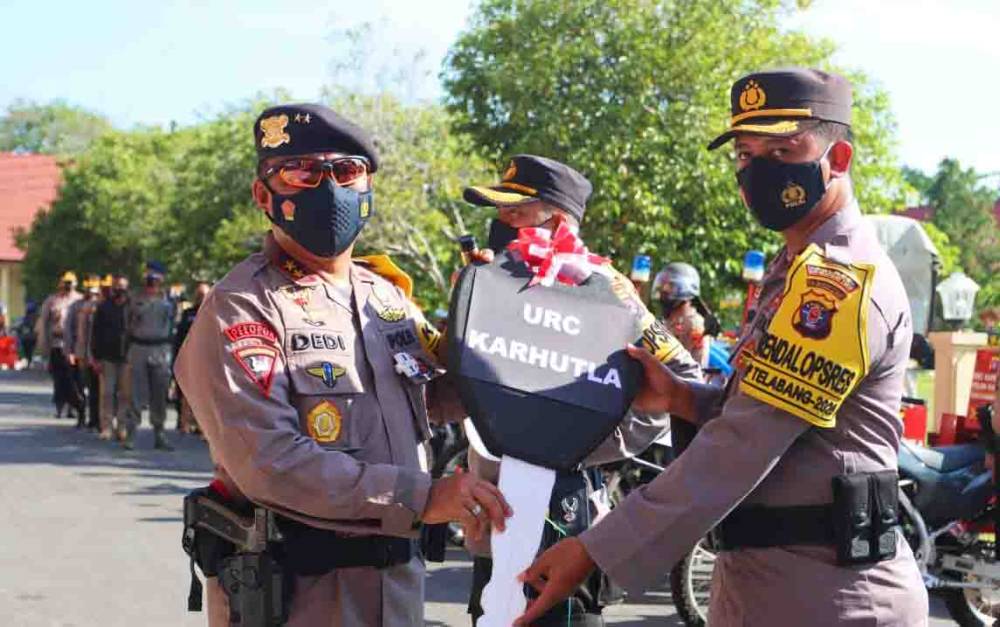 Kapolda Kalteng Serahkan Puluhan Motor Pemburu Api untuk 5 Polres Jajaran