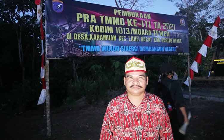 Damang Lahei Barat Apresiasi Program TMMD ke 111 Kodim Muara Teweh