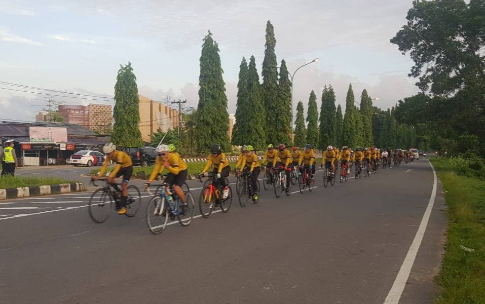 Jasdam XII/Tanjungpura Rutin Bersepeda Jaga Kebugaran