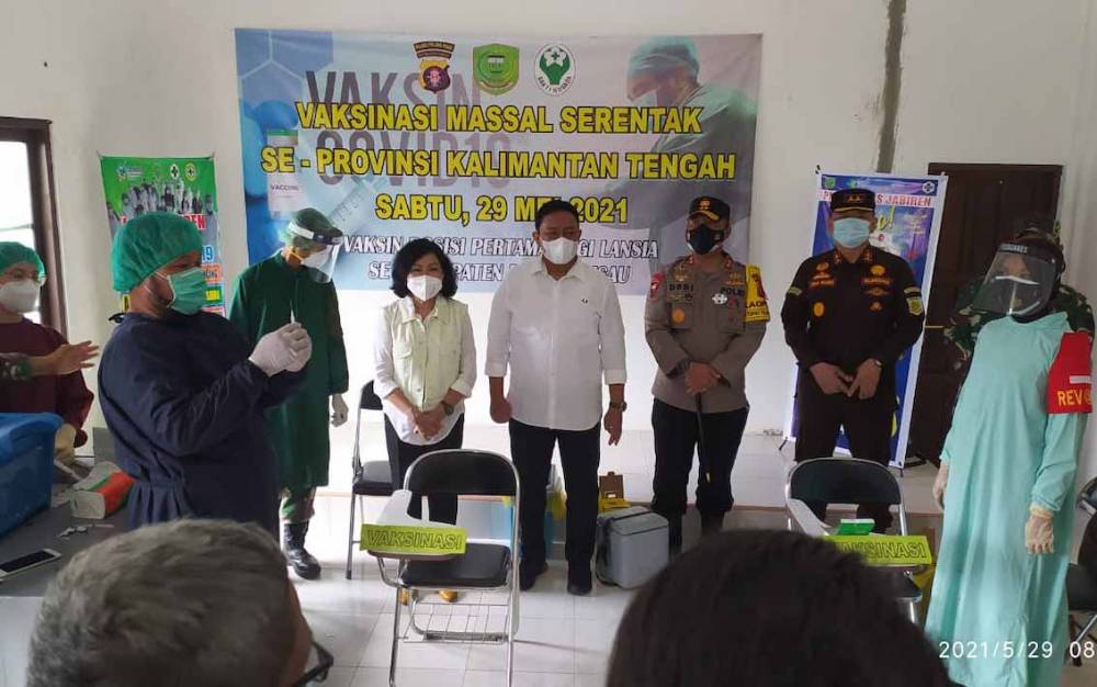 Pemkab Pulang Pisau Upayakan Vaksinasi Lansia Capai 50% pada Akhir Juni 2021