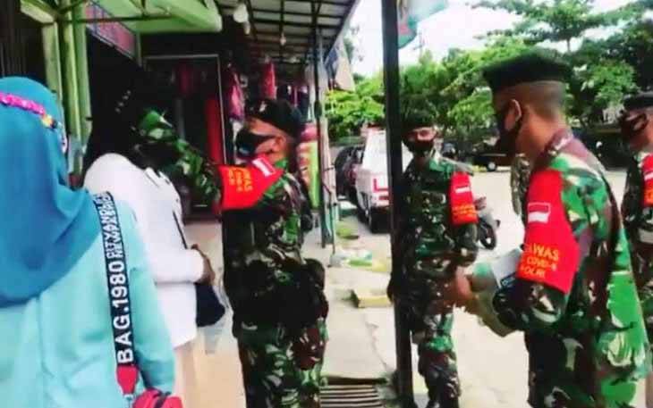 Ini Cara Batalyon Infanteri R 631 Antang Ajak Masyarakat Patuhi Penggunaan Masker