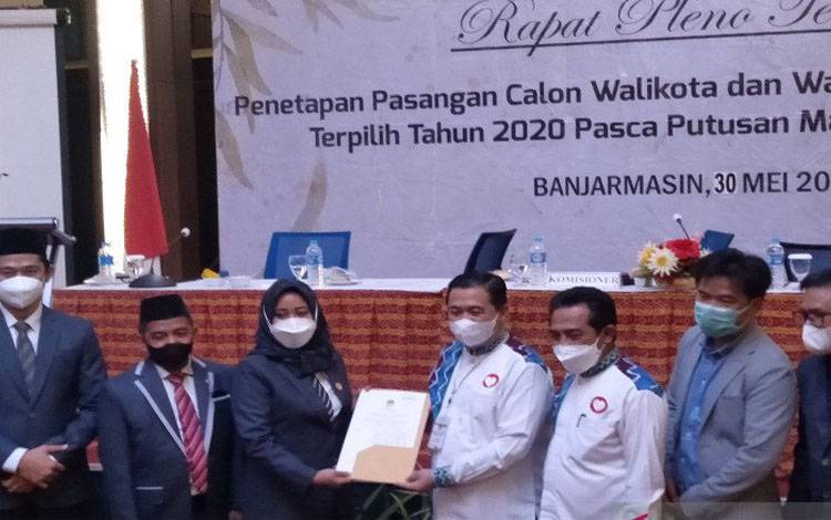 KPU Banjarmasin Tetapkan Ibnu-Arifin Pemenang Pilkada 2020