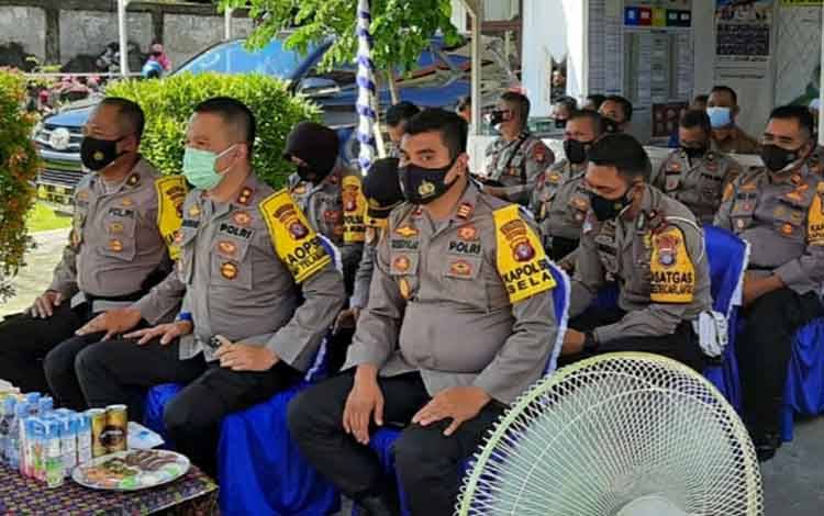 Kapolres Kapuas Ikuti Evaluasi Penanganan Covid-19 Bersama Polda Kalteng