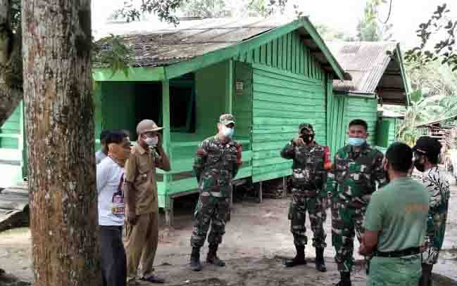 Dandim Lamandau Cek Langsung Rumah yang Sudah Dibedah
