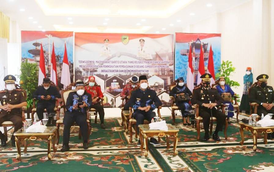 Pemkab Barito Utara Ikuti Upacara Peringatan Hari Lahir Pancasila Secara Virtual