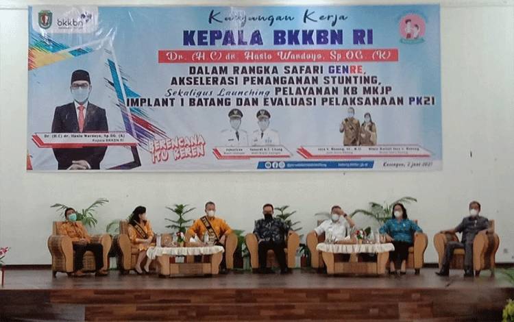 Ayah Genre Kalteng dan Bupati Katingan Terima Kunker Kepala BKKBN RI