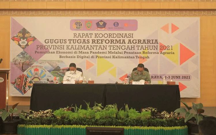Wagub Kalteng Buka Rapat Koordinasi Gugus Tugas Reforma Agraria