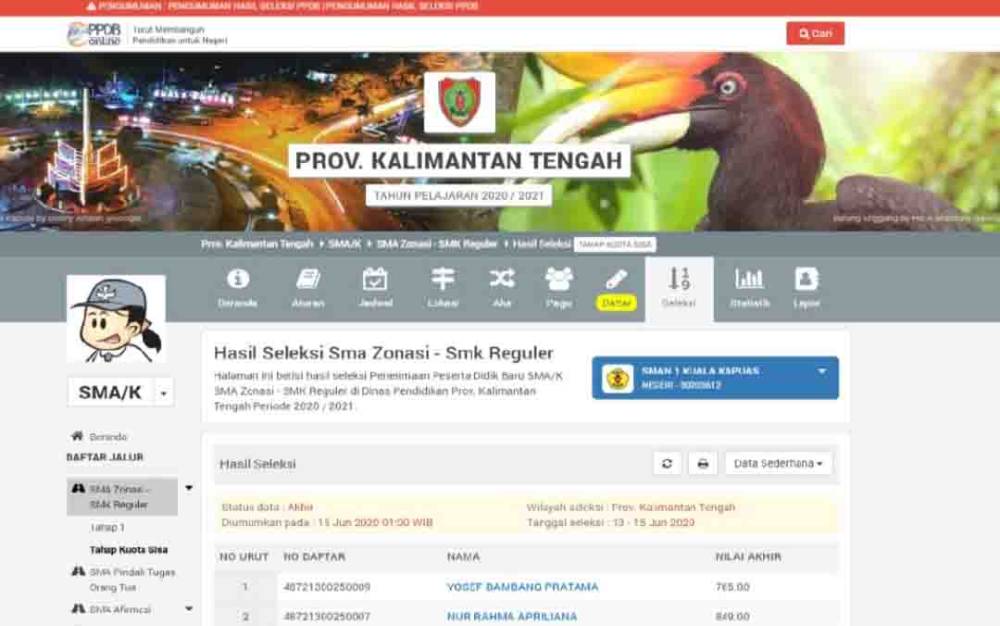 Begini Tata Cara Mendaftar SMA/SMK di Kalteng Secara Daring