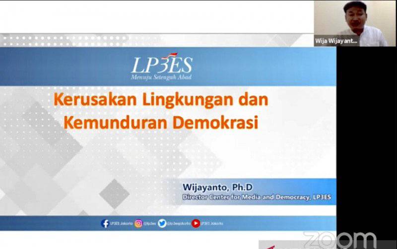 LP3ES: Penurunan Kualitas Demokrasi terkait dengan Kerusakan Alam
