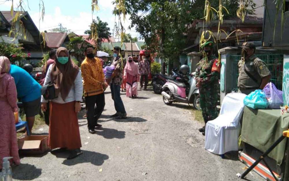Tim PPKM Mikro Jekan Raya Pantau Protokol Kesehatan Resepsi Pernikahan