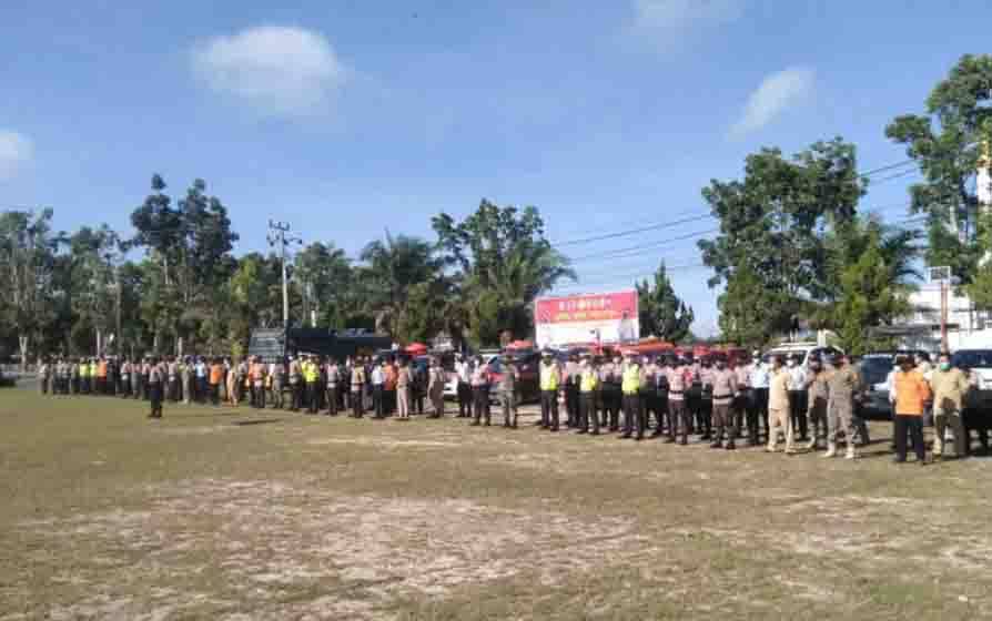 Polres Sukamara Gelar Apel Operasi Yustisi Tim Pemburu Covid-19