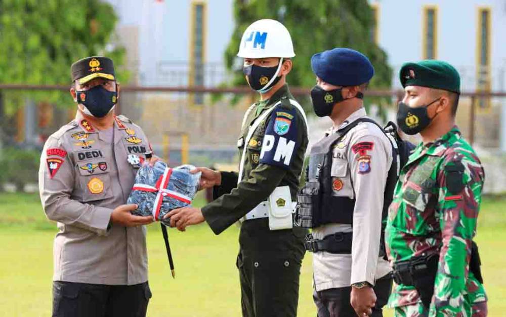 Kapolda Kalteng Pimpin Apel Operasi Tim Yustisi Pemburu Covid-19