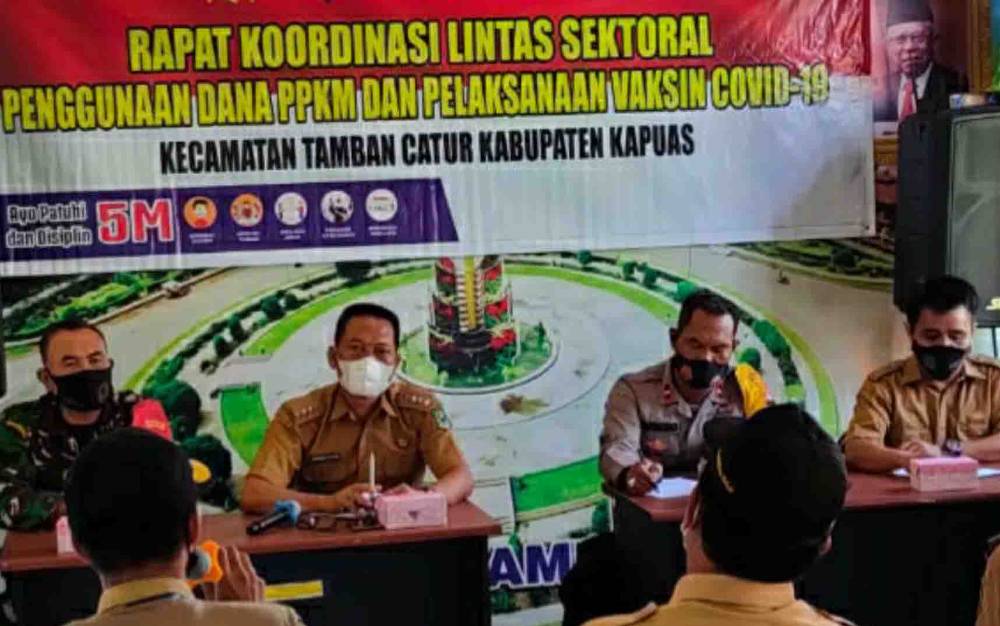 Ini Arahan Camat Tamban Catur untuk Sukseskan Program Vaksinasi