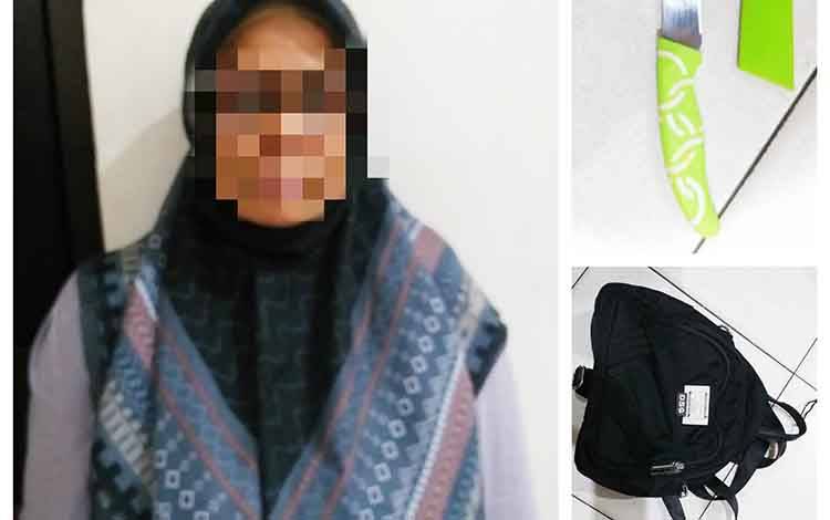Acungkan Sajam Kepada Anak Selingkuhan, Wanita ini Diamankan