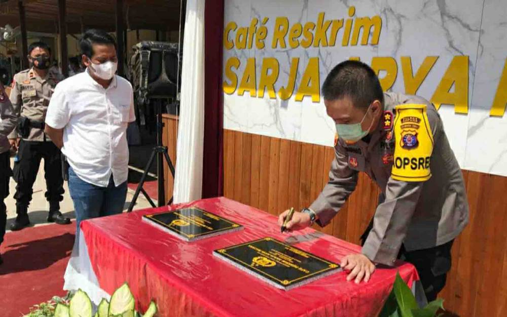 Kapolres Kapuas Resmikan Aula Satreskrim dan Cafe Sarja Arya Racana