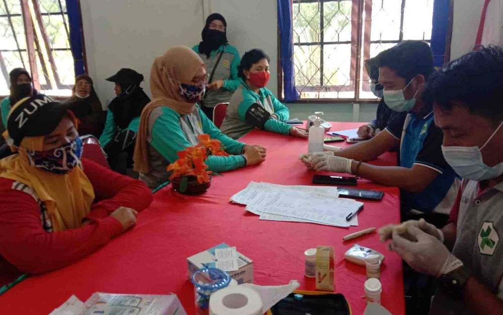 Setiap Jumat, Kecamatan Kapuas Kuala Senam Bersama Hingga Cek Kesehatan Gratis