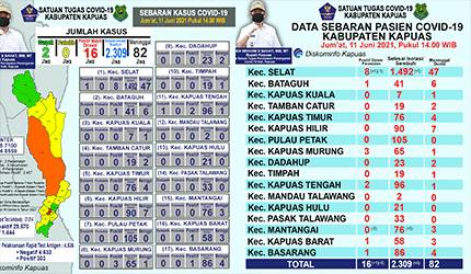 Pasien Positif Covid-19 Masih Dalam Perawatan di Kapuas Tersisa 16 Orang