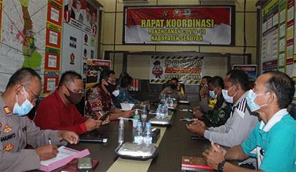 Kapolres Seruyan Pimpin Rapat Penanganan Covid-19