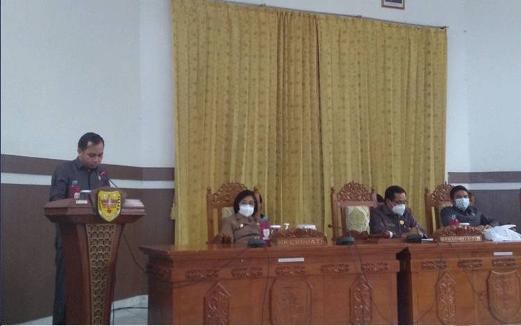 DPRD Kabupaten Gunung Mas Setujui 4 Raperda Menjadi Perda