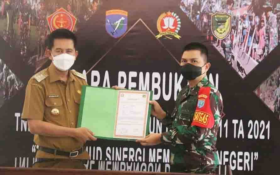 Bupati Barito Utara Resmi Buka TMMD ke 111