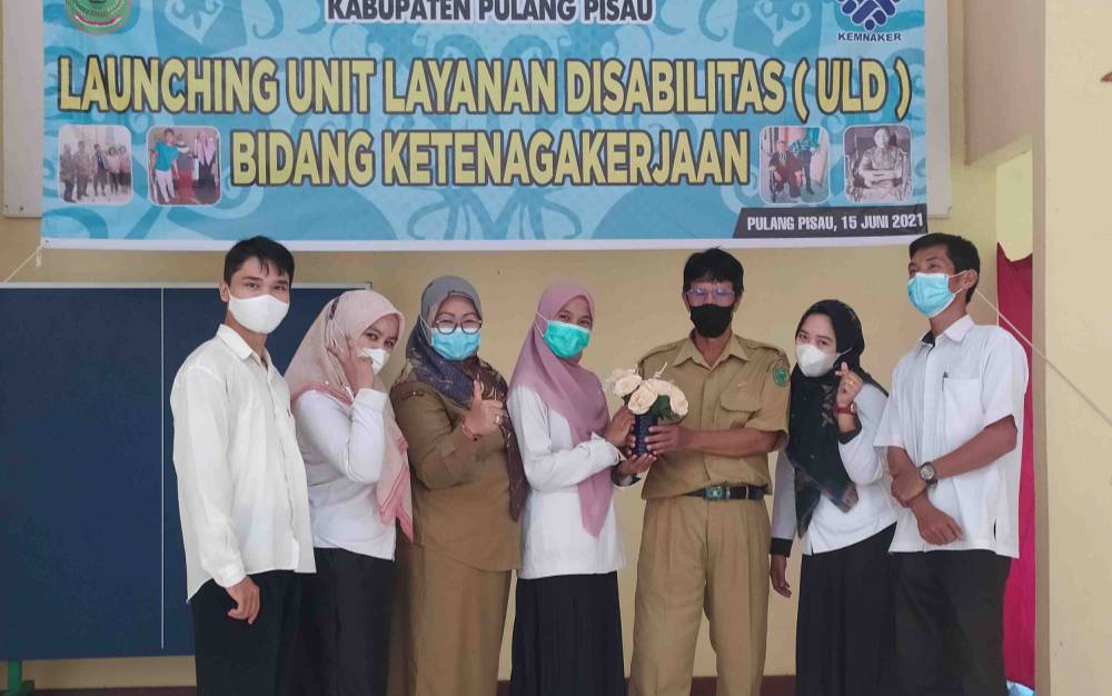 Disnakertrans Pulang Pisau Launching Unit Layanan Disabilitas
