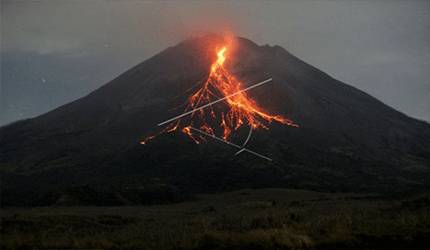 Gunung Merapi Mengalami 206 Kali Gempa Guguran