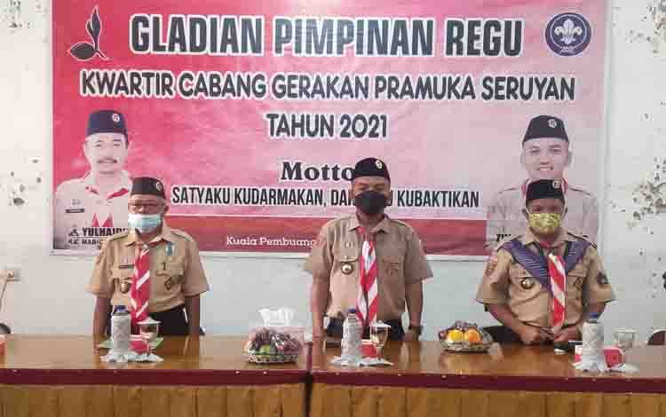 Kwarcab Pramuka Seruyan Gelar Gladian Pimpinan Regu