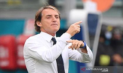 Mancini Beberkan Alasan Rotasi Besar-besaran Italia Lawan Wales