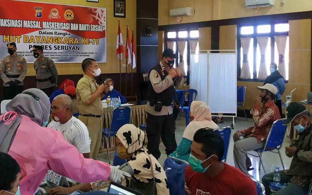 Vaksinasi Covid-19 di Seruyan, Capaian Masyarakat Umum Masih Rendah