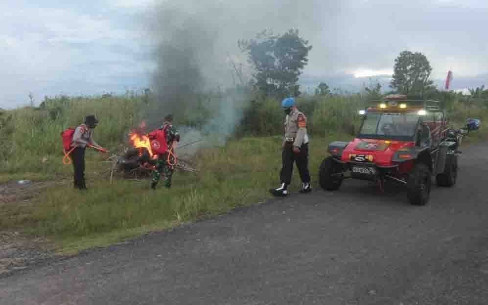 Personel Gabungan di Seruyan Berlatih Tangani Karhutla
