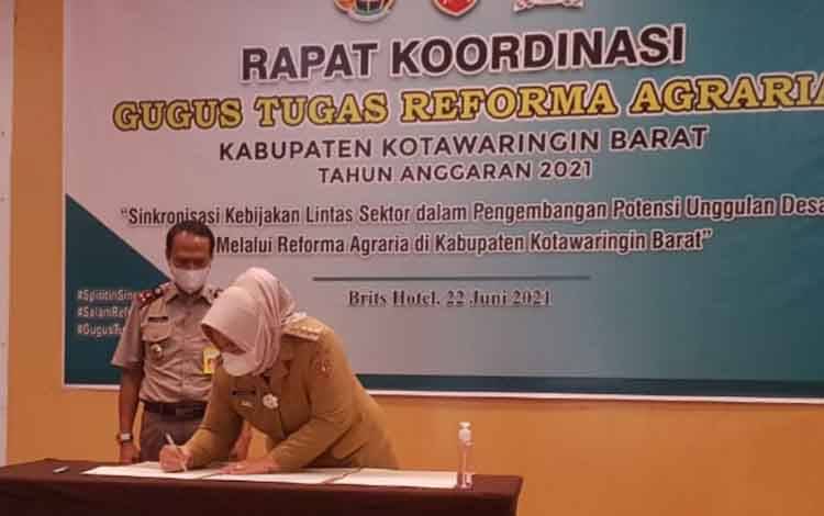 Dua Desa di Kobar Dicanangkan Jadi Kampung Reforma Agraria
