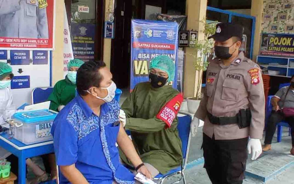 Polres Sukamara Gelar Vaksinasi Covid-19 Secara Massal
