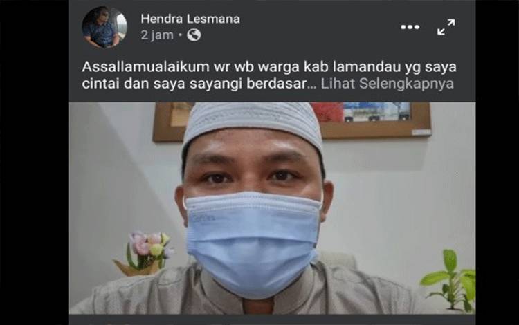 Bupati Lamandau Positif Covid-19, Rasakan Gejala Batuk Hingga Mata Perih
