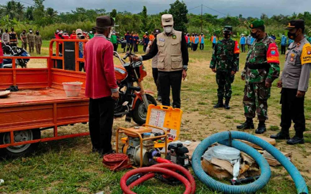 Kecamatan Tamban Catur Gelar Apel Kesiapsiagaan Penanganan Karhurla