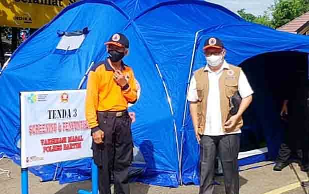 BPBD Damkar Barito Timur Siapkan 1.000 Masker untuk Dukung Vaksinasi Massal