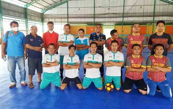 PWI Barito Utara dan Murung Raya Tanding Futsal Persahabatan