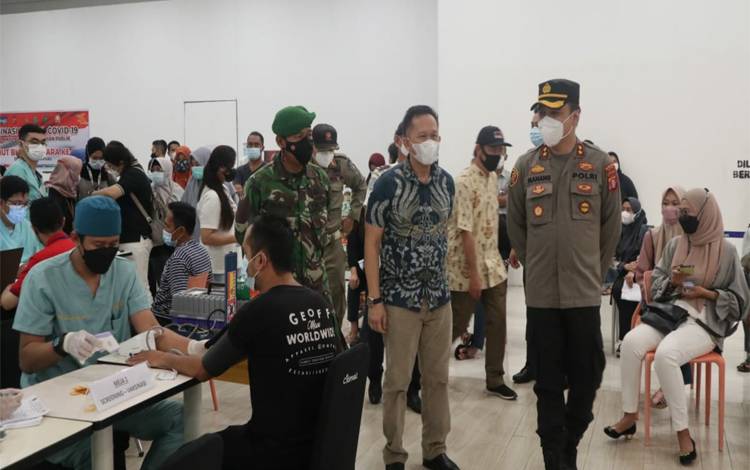 Sekda Kapuas Sambut Baik Pelaksanaan Vaksinasi Polres
