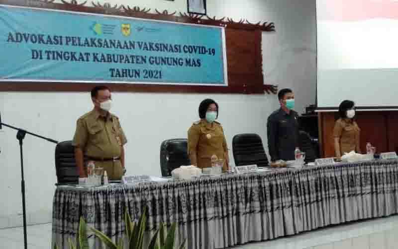 Pemkab Gunung Mas Ajak Masyarakat Sukseskan Vaksinasi Covid-19