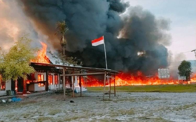 Usai Putusan MK soal Pilkada, Massa Bakar Fasilitas Pemerintah di Yalimo Papua