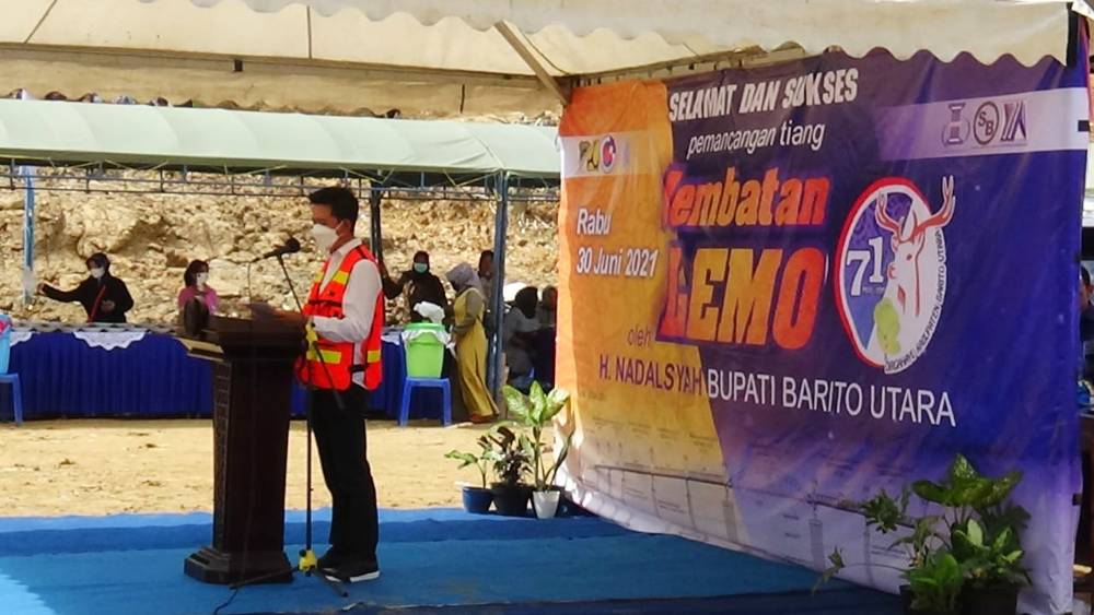 Jembatan Lemo Ditarget Rampung pada Akhir Jabatan Bupati Nadalsyah