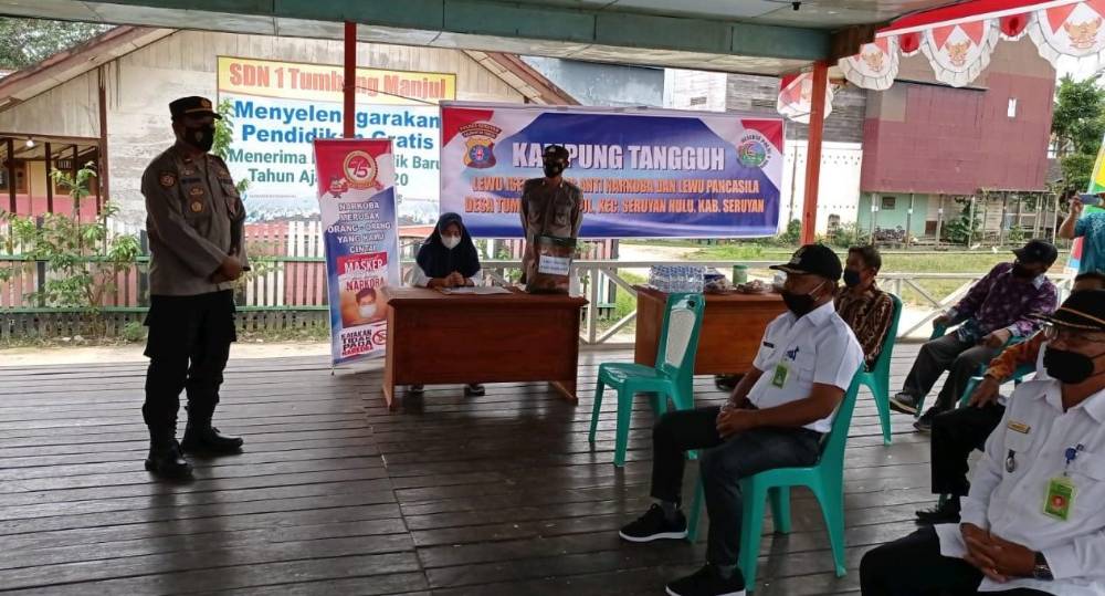Polsek Seruyan Hulu Canangkan Lewu Isen Mulang Anti Narkoba dan Lewu Pancasila