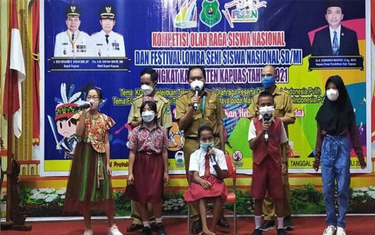 Kembangkan Bakat Siswa, Disdik Kapuas Gelar KOSN dan FL2SN Tingkat SD