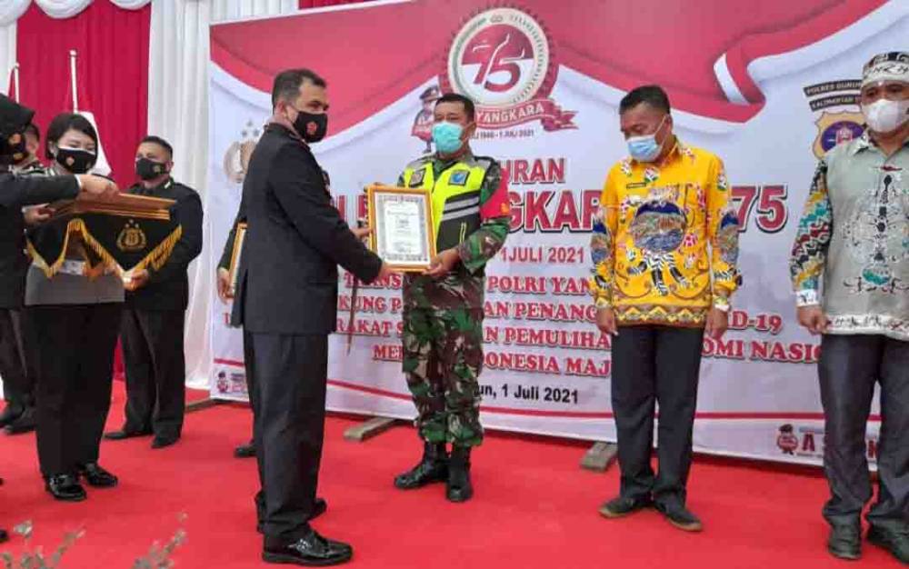 PPKM Mikro Kecamatan Rungan Dapat Penghargaan Terbaik dari Kapolri