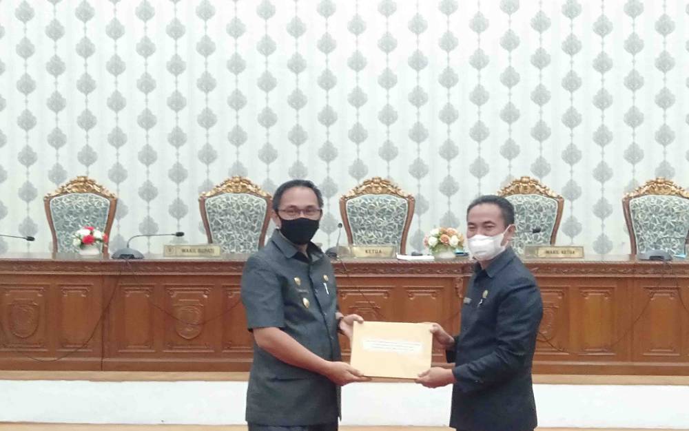 Wakil Bupati Katingan Sampaikan Pidato Pengantar Rancangan Peraturan Daerah  Pertanggungjawaban APBD 2020