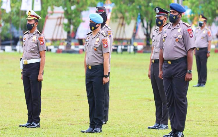 456 Personel Polda Kalteng Naik Pangkat