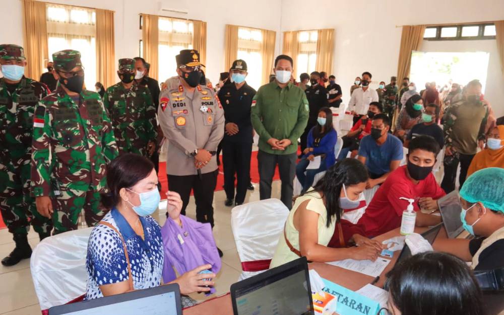 Sasaran Vaksinasi Massal di Kalteng Sudah Lebih 11.000 Orang